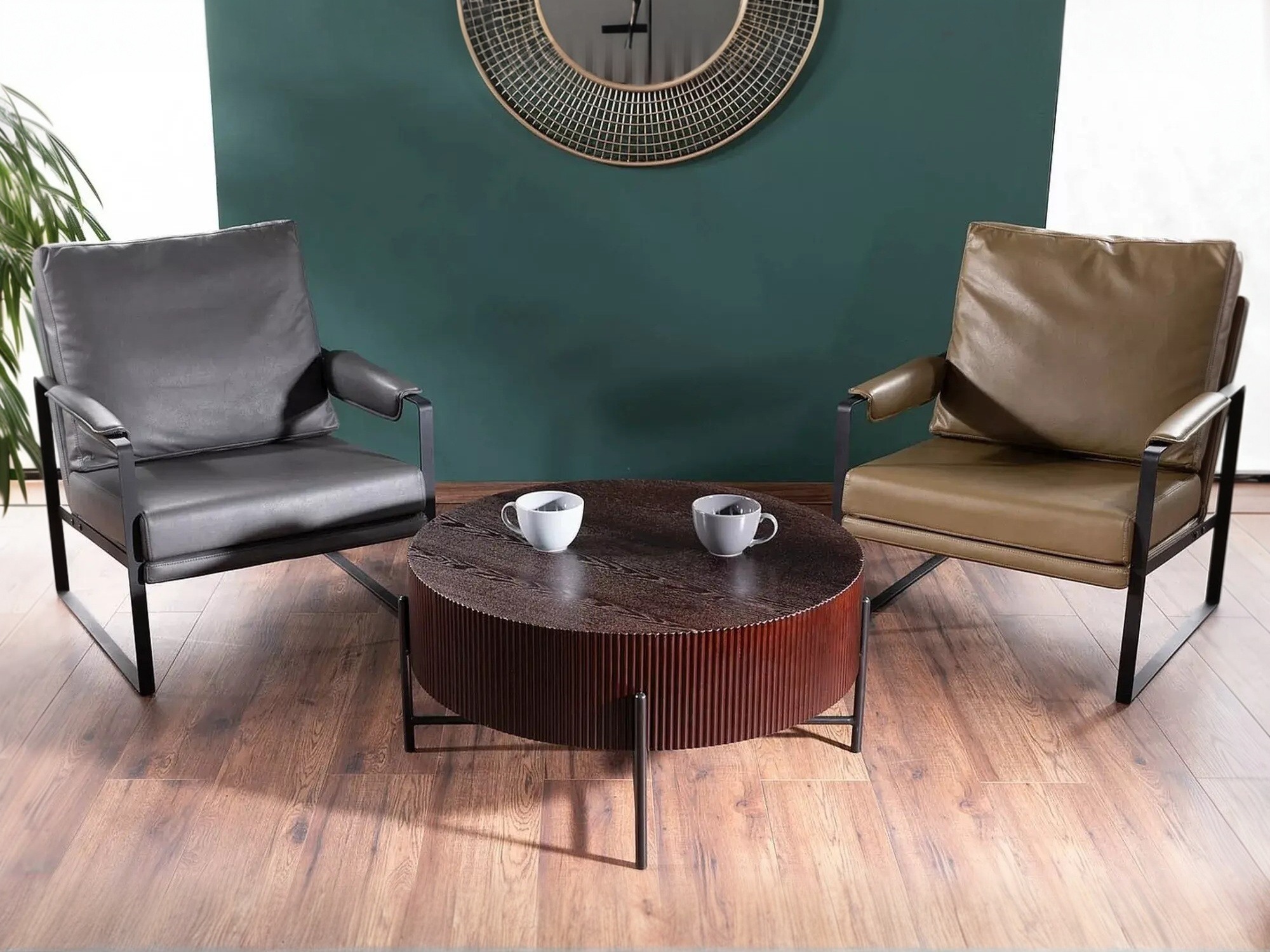 Sófaborð Detroit 1071 (Dökk valhneta)