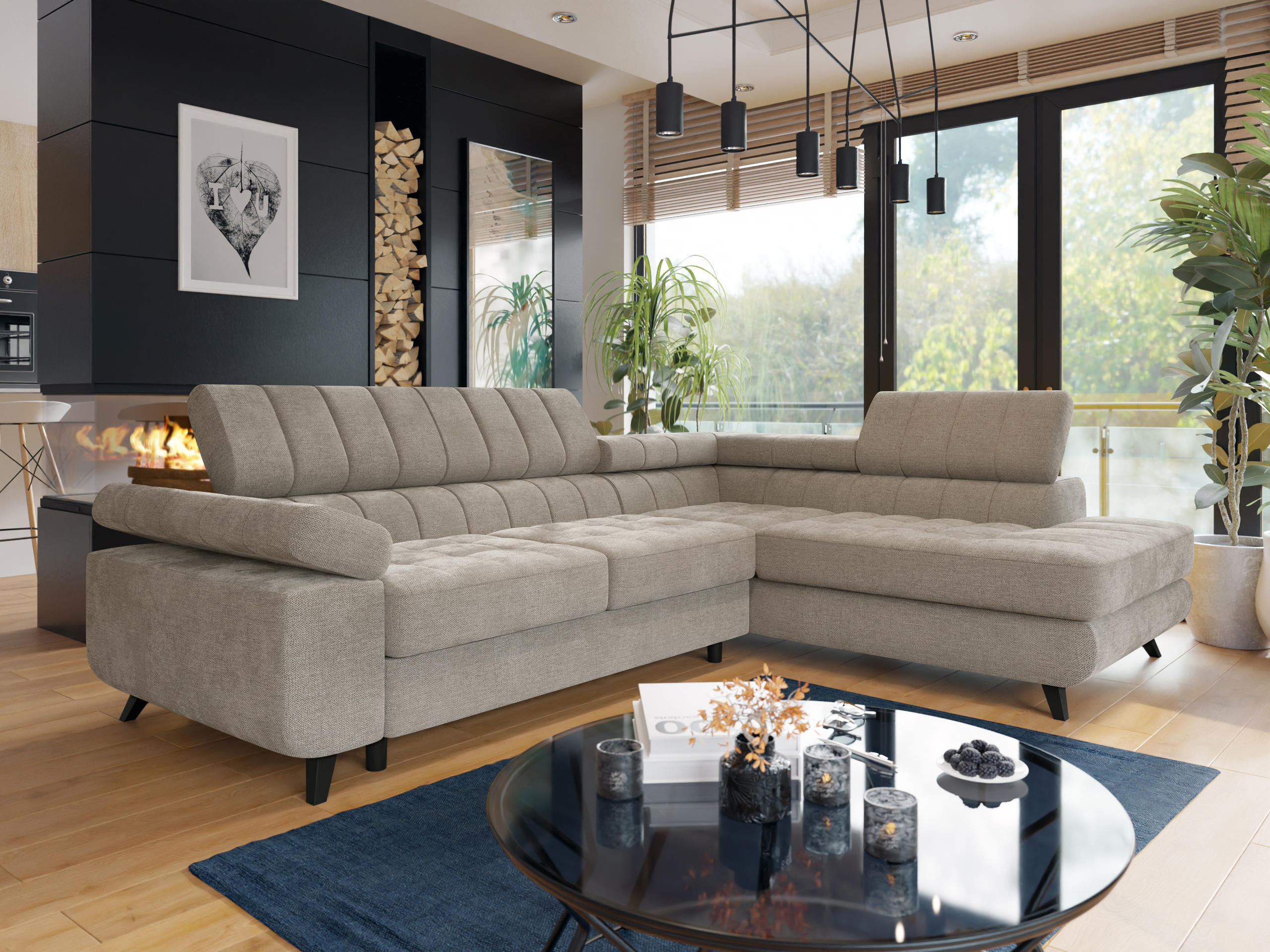 Horn­sófi Comfivo Agnus (Spirit Taupe)