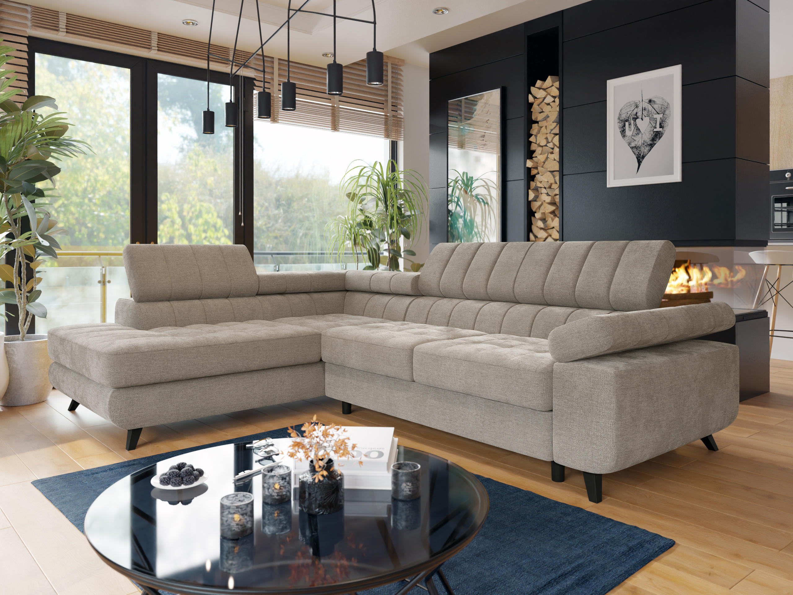 Horn­sófi Comfivo Agnus (Spirit Taupe)
