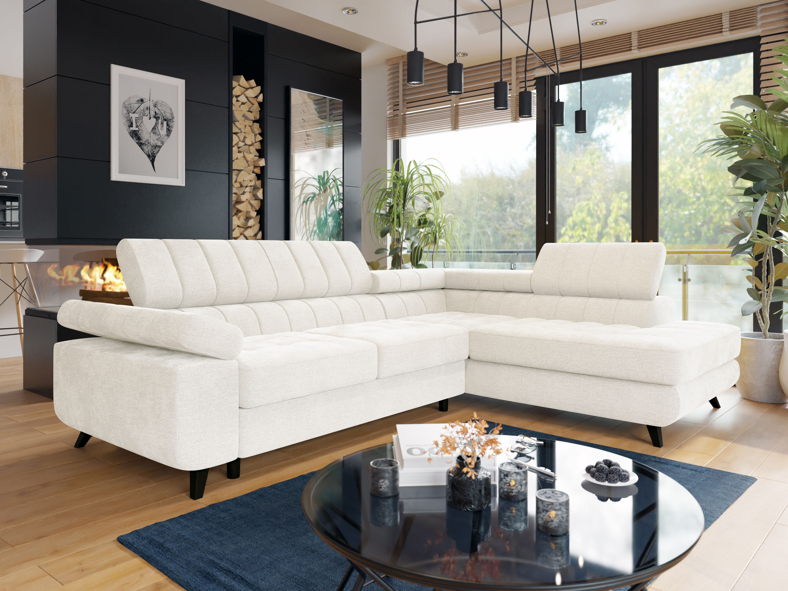 Horn­sófi Comfivo Agnus (Spirit White)