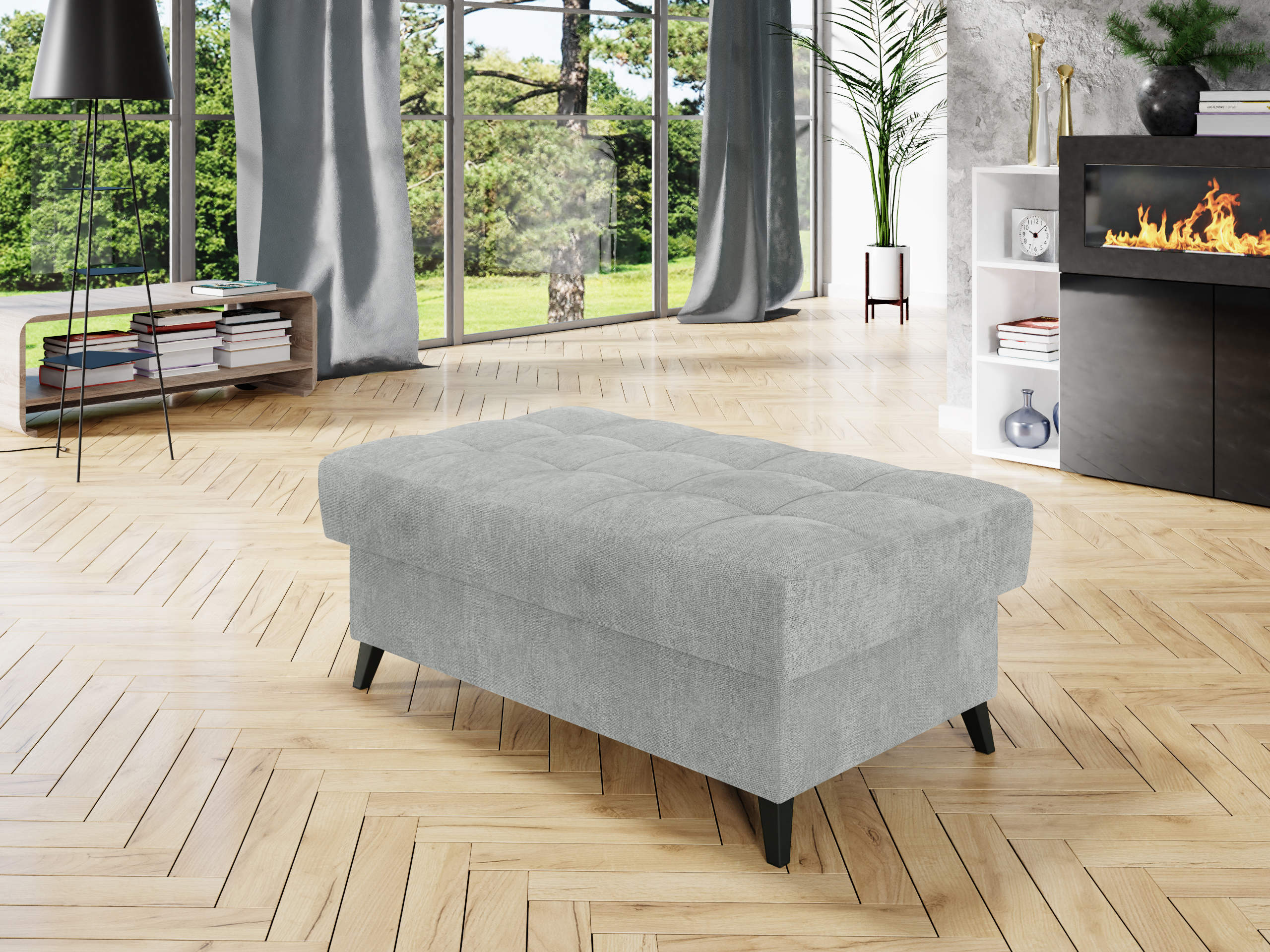 Bólstraður bekkur Comfivo Agnus (Spirit Ash)
