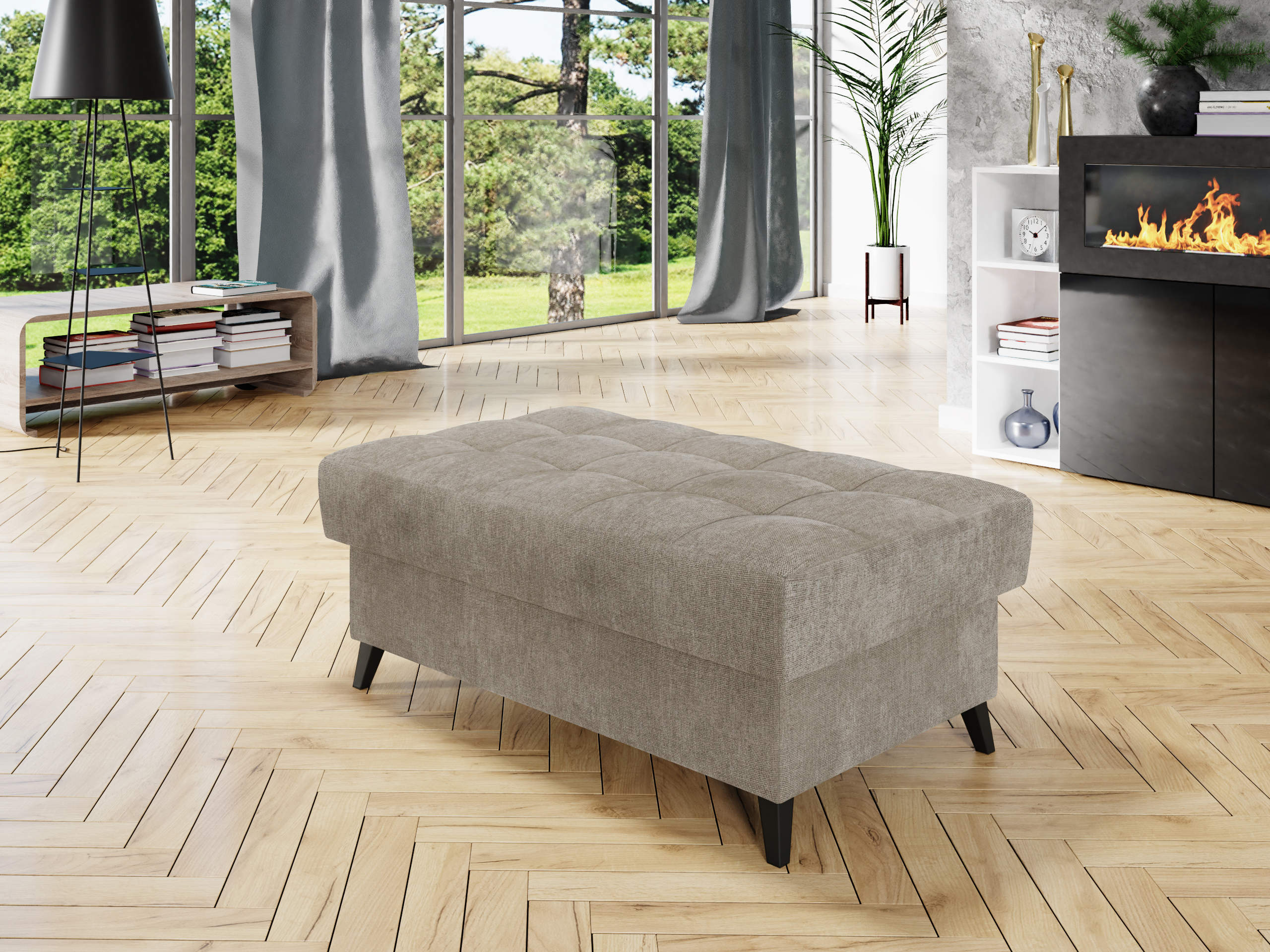 Bólstraður bekkur Comfivo Agnus (Spirit Taupe)