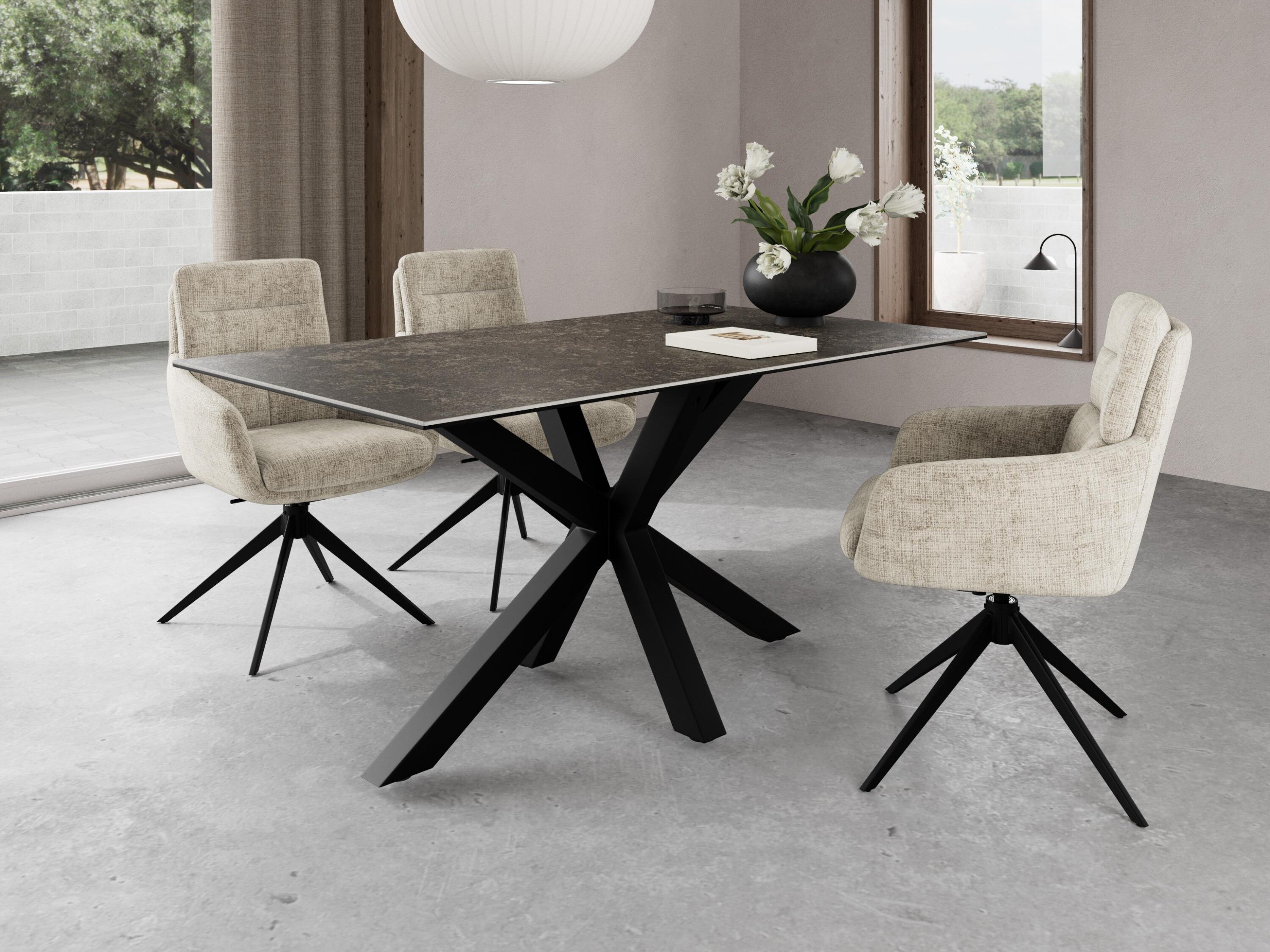 Stóll Norsica 1034 (Beige + Svartur)