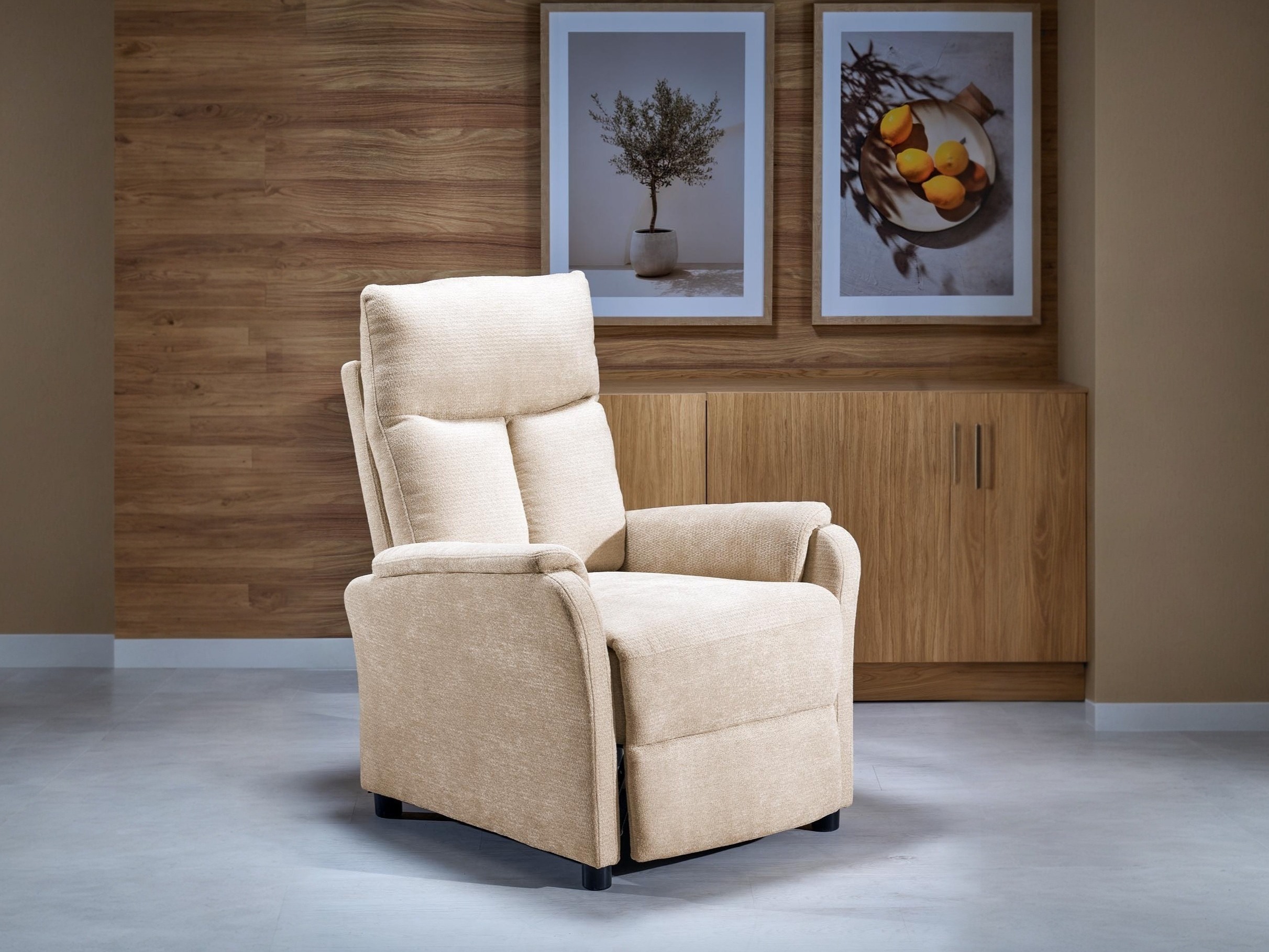 Stillanlegur hægindastóll Houston 2229 (Beige)