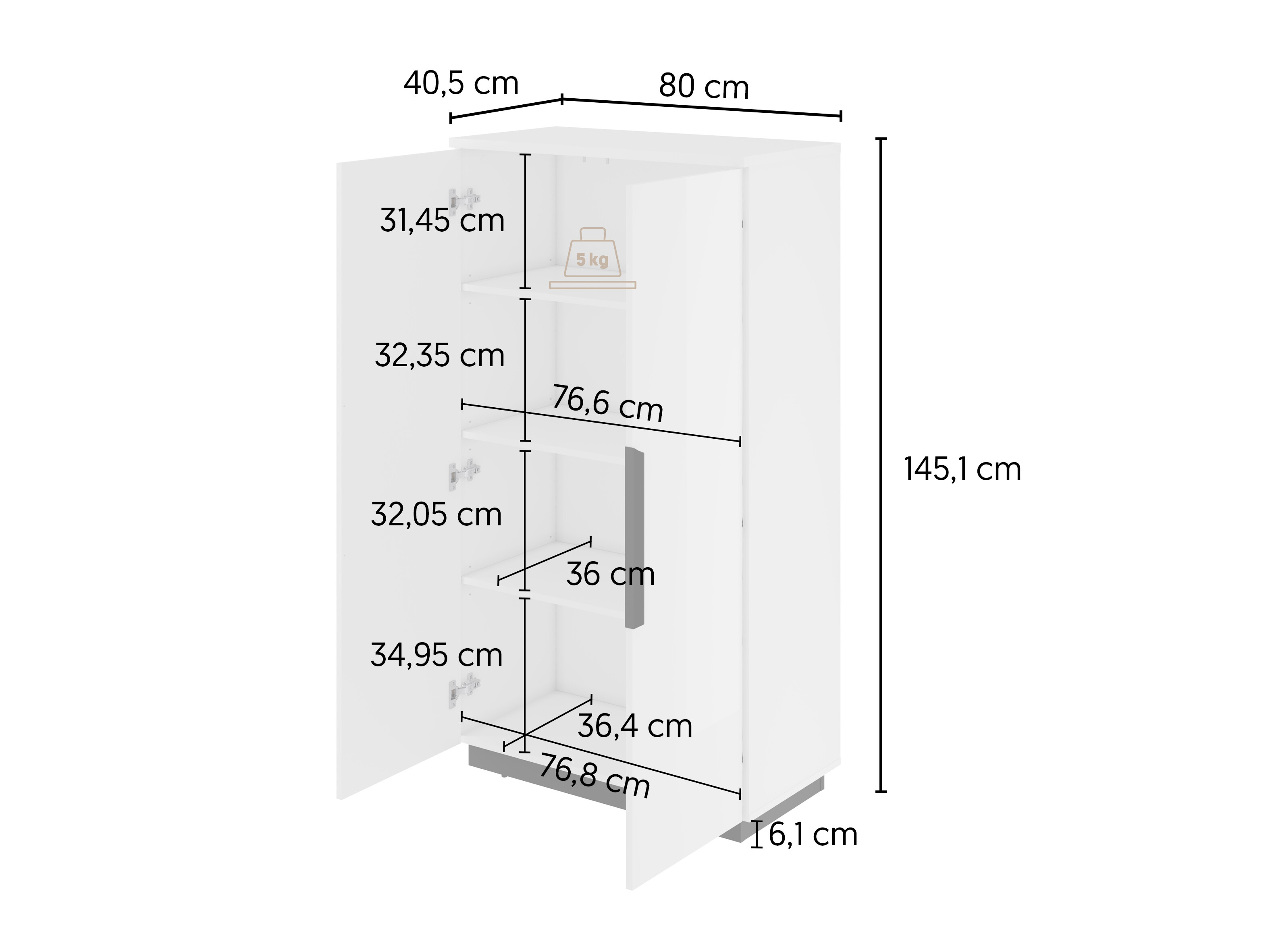 Stofusett Talevaro 106 (Hvítur + Hvítt háglans)