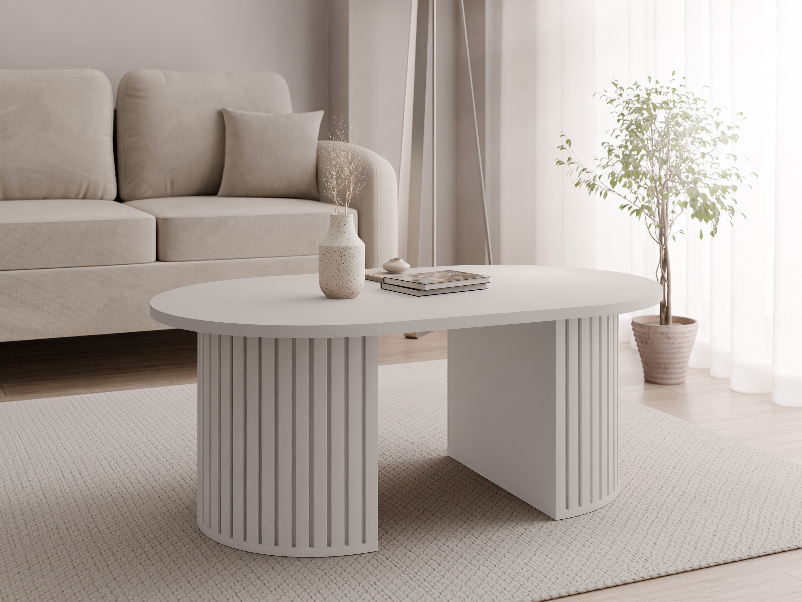 Sófaborð Comfivo Ulma (Beige)