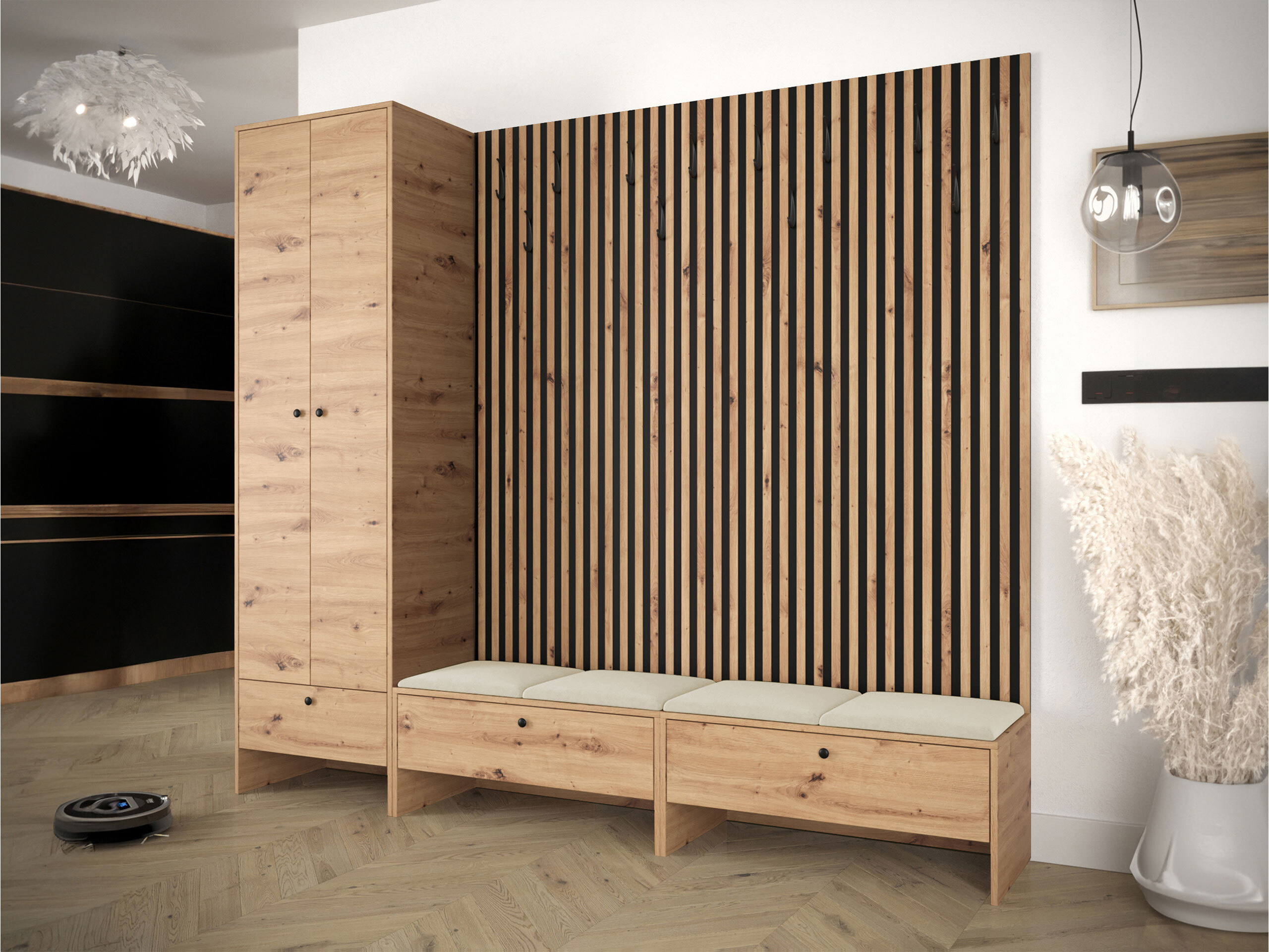 Forstofusett Donio VI (Artisan-eik + Polo 872)
