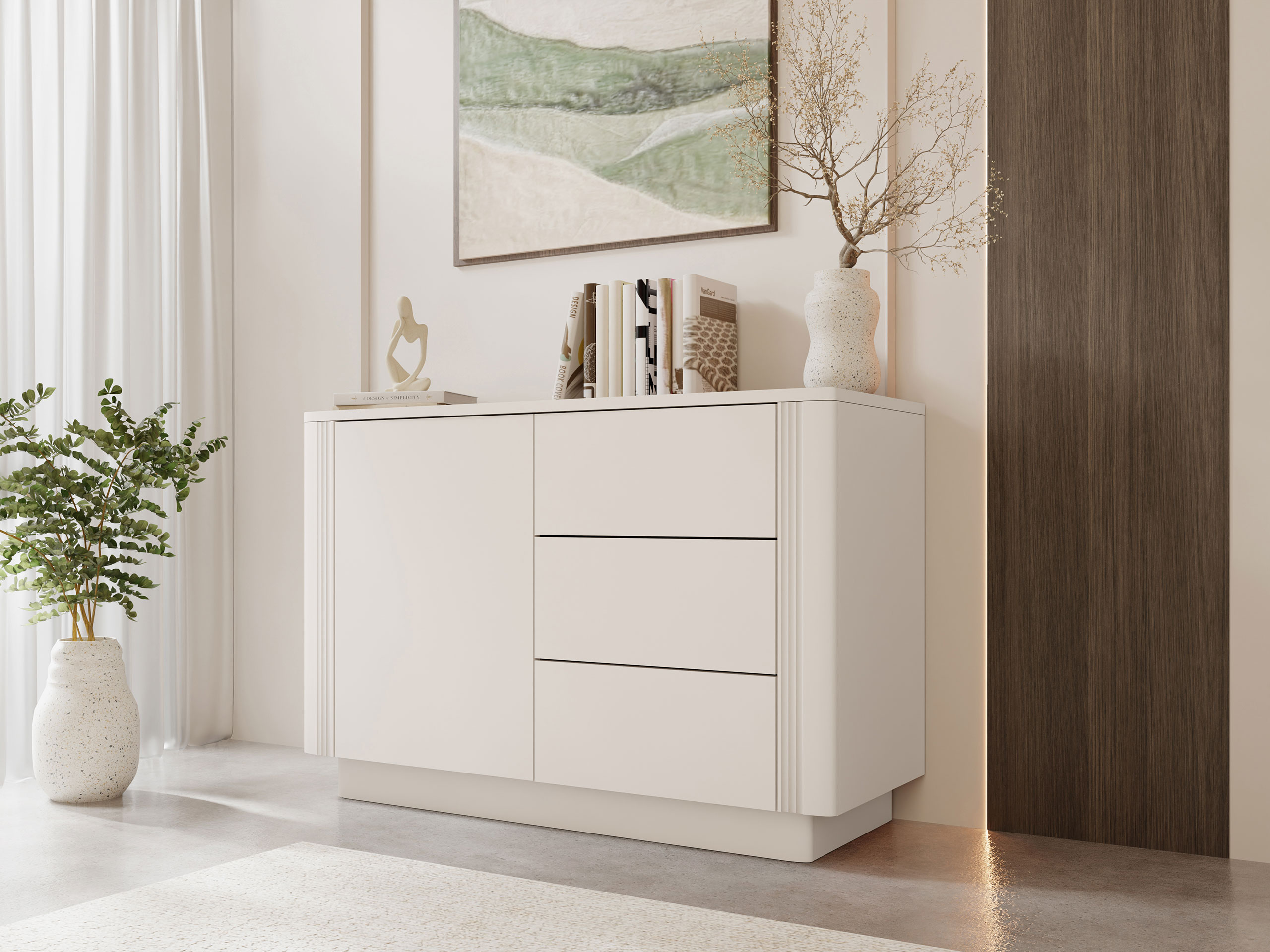 Kommóða Comfivo Levavio 100 (Beige)