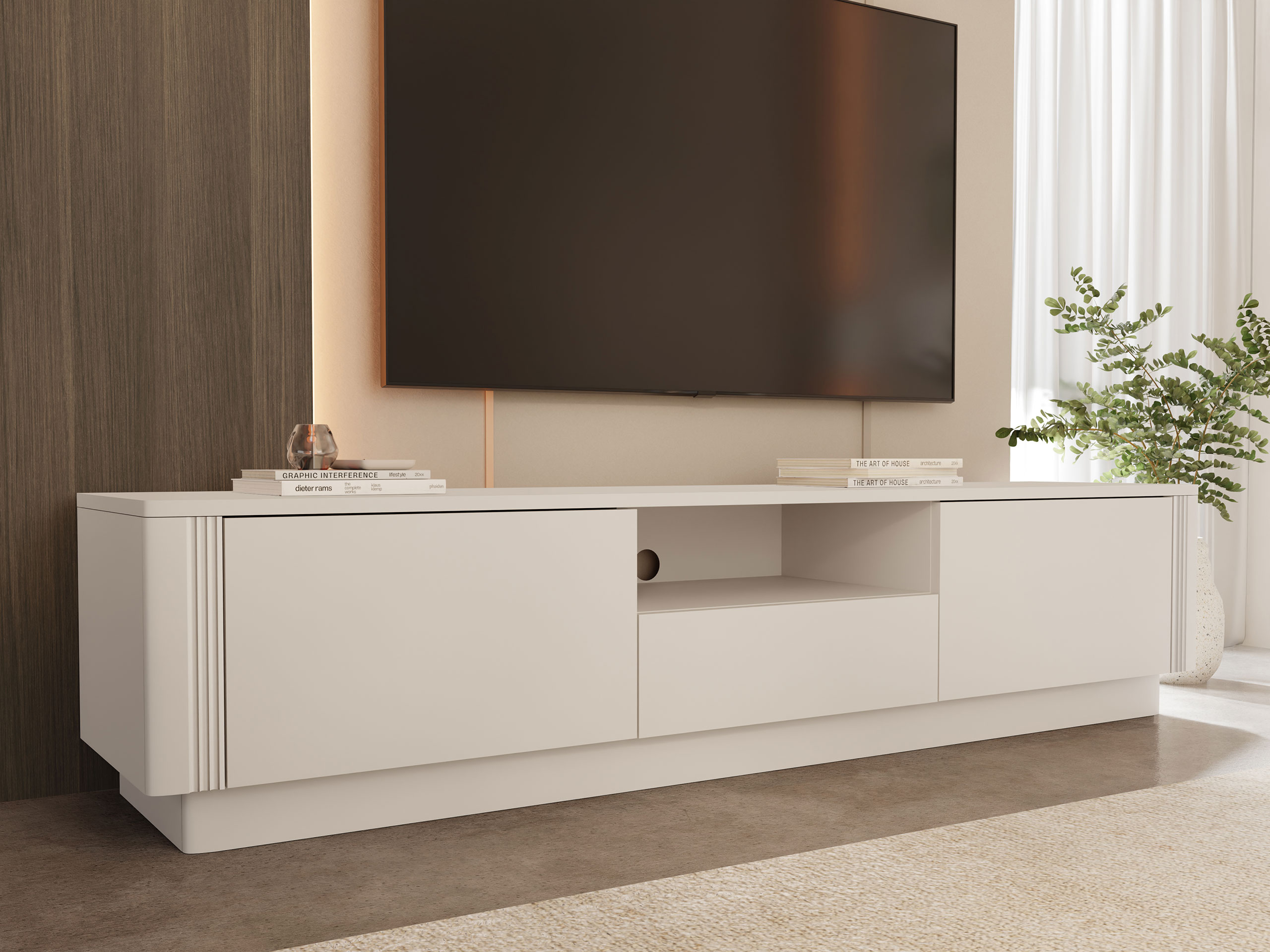 Sjónvarpsskápur Comfivo Arbal (Beige)