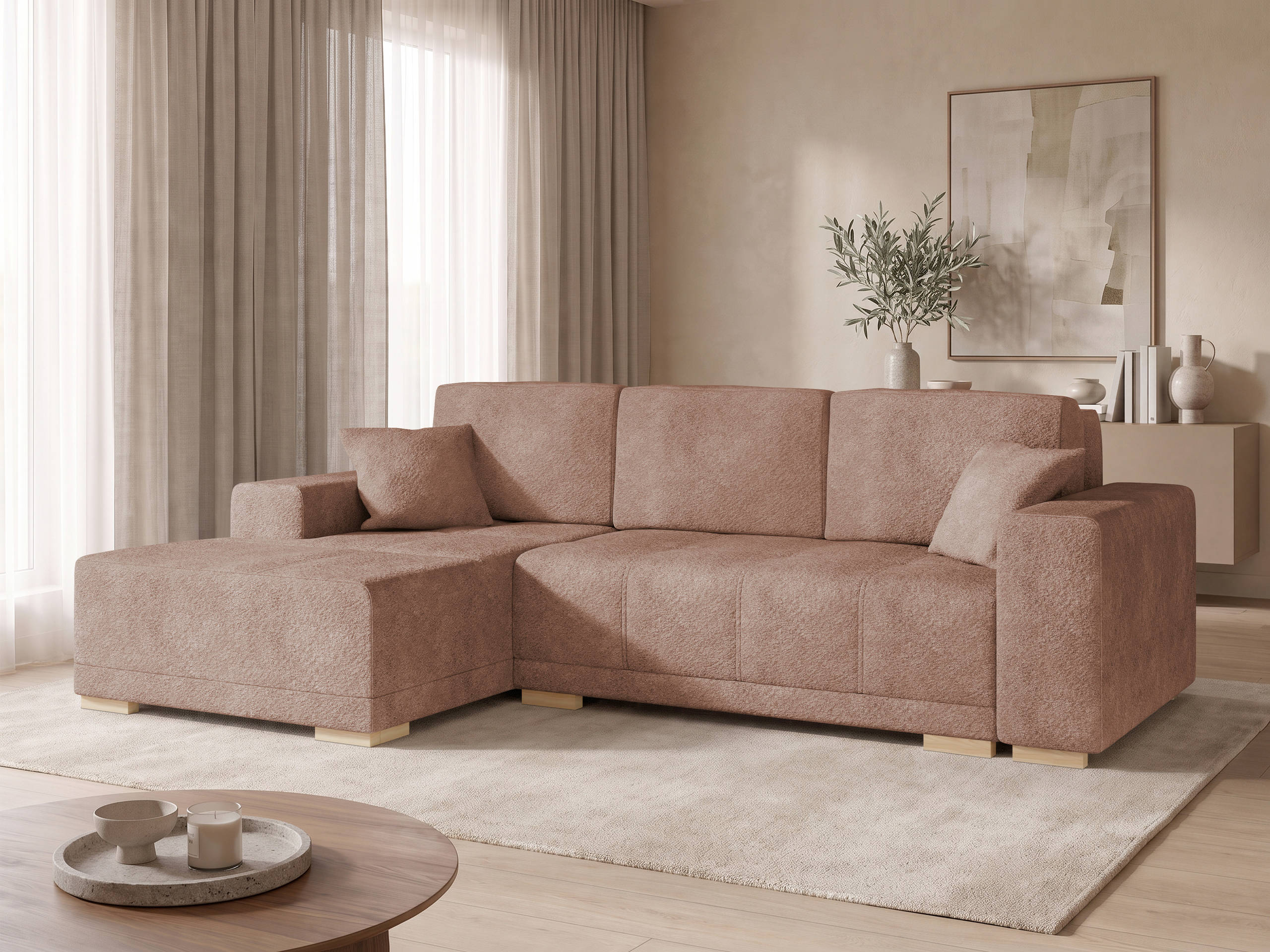 Horn­sófi Columbus 268 (Coral 45)