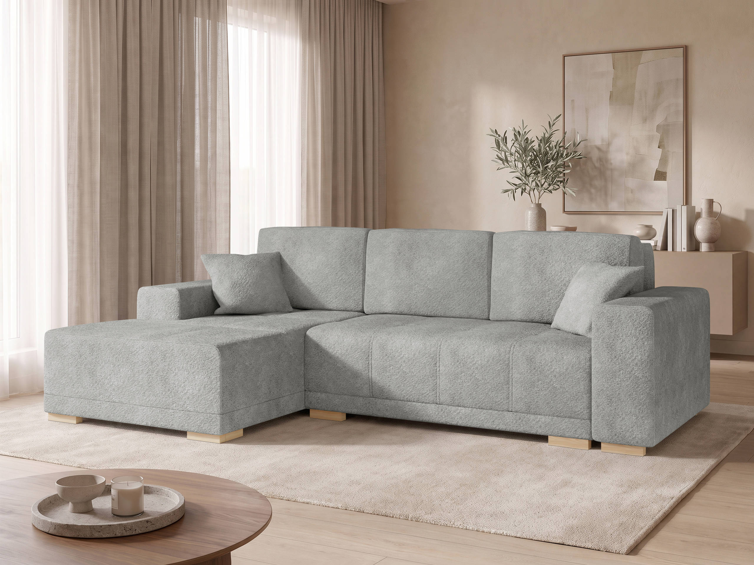 Horn­sófi Columbus 268 (Coral 75)