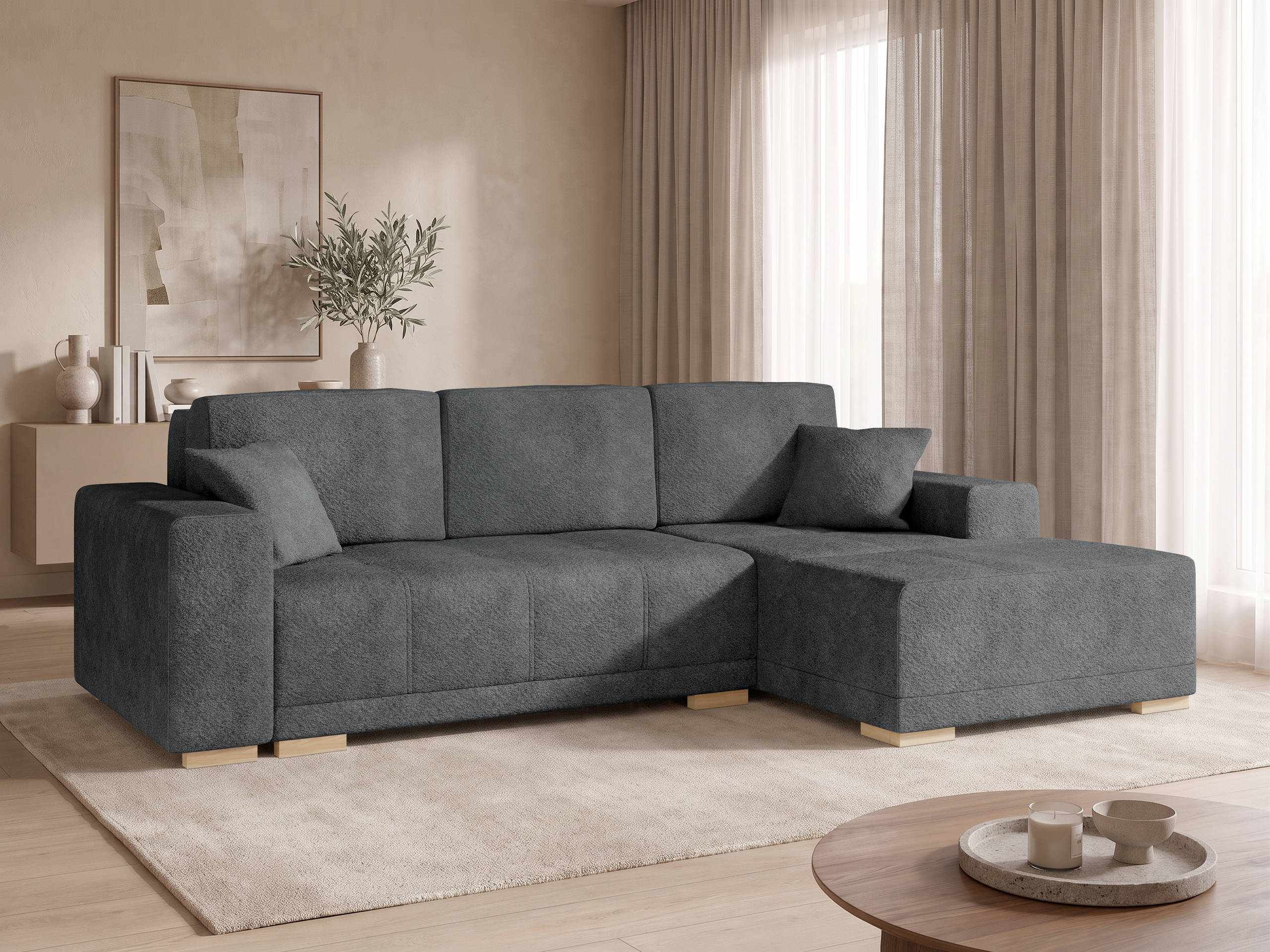 Horn­sófi Columbus 268 (Coral 80)