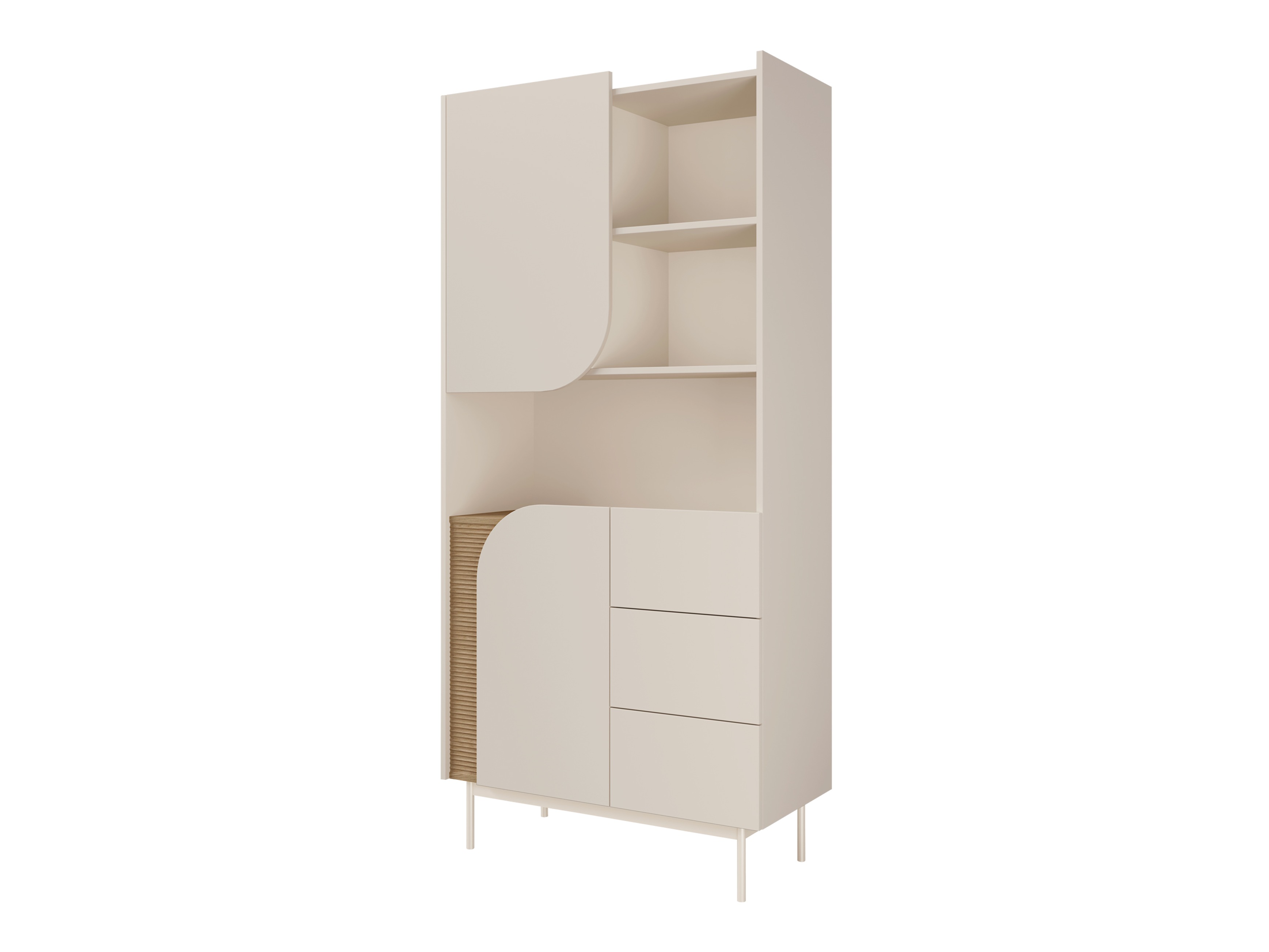 Bókahilla Dunsonu 101 (Beige + Eik)