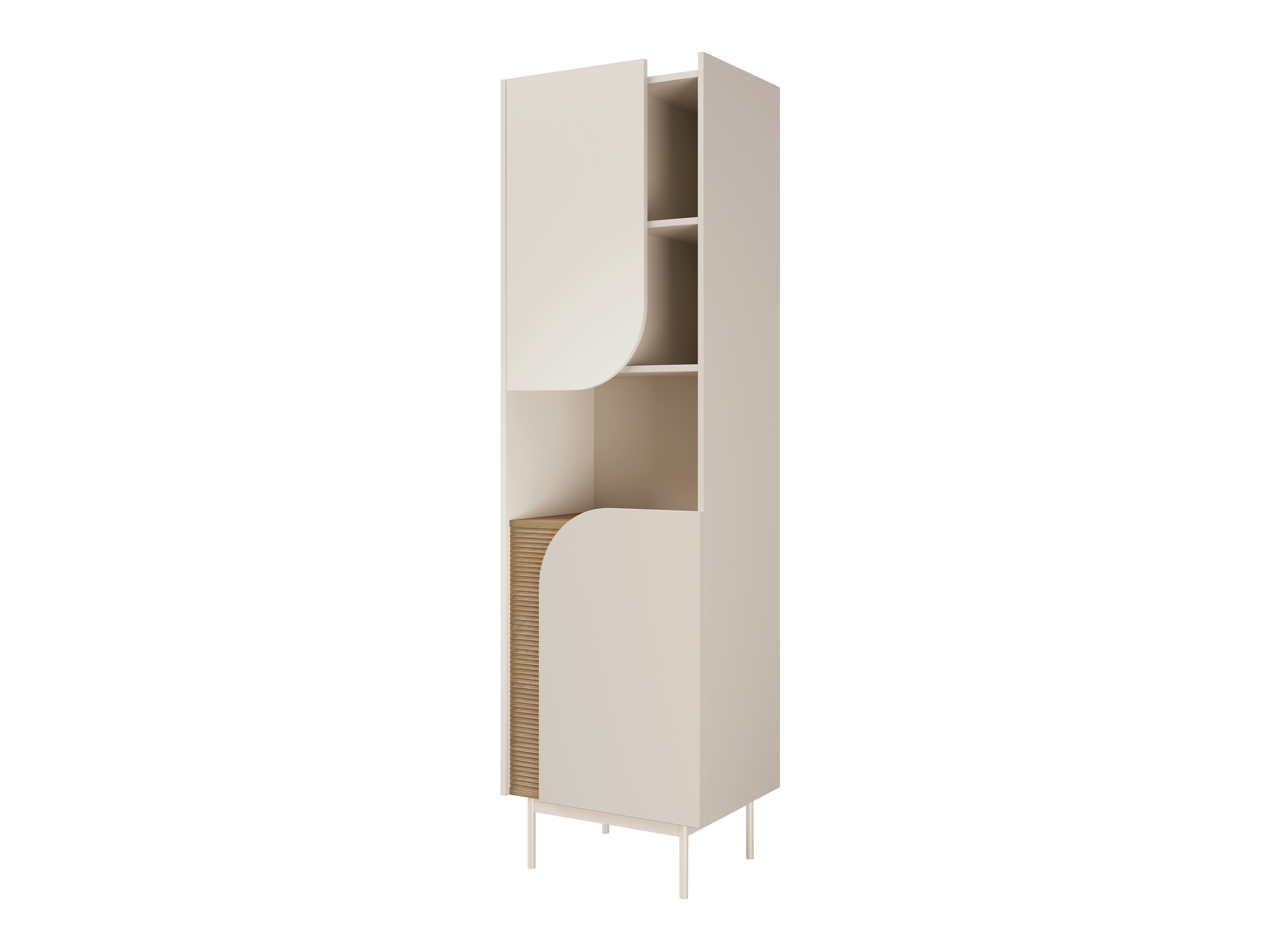 Bókahilla Dunsonu 102 (Beige + Eik)