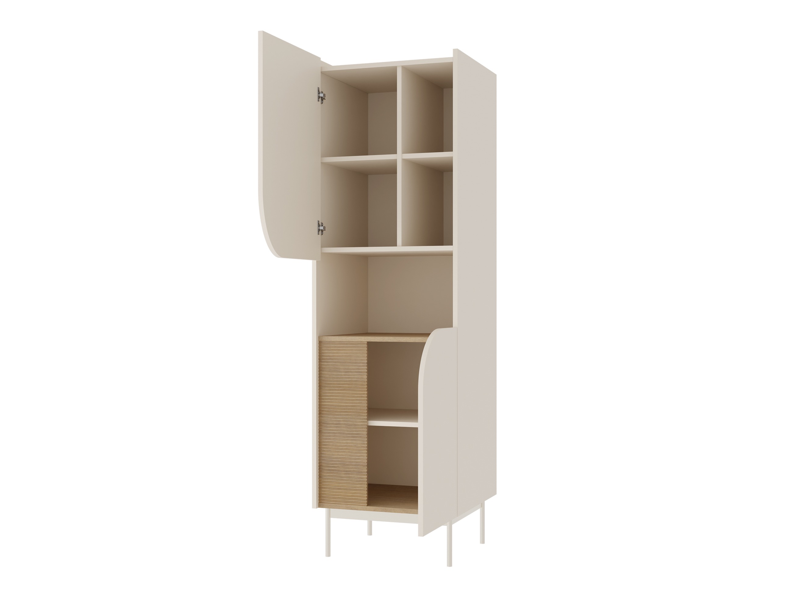 Bókahilla Dunsonu 102 (Beige + Eik)