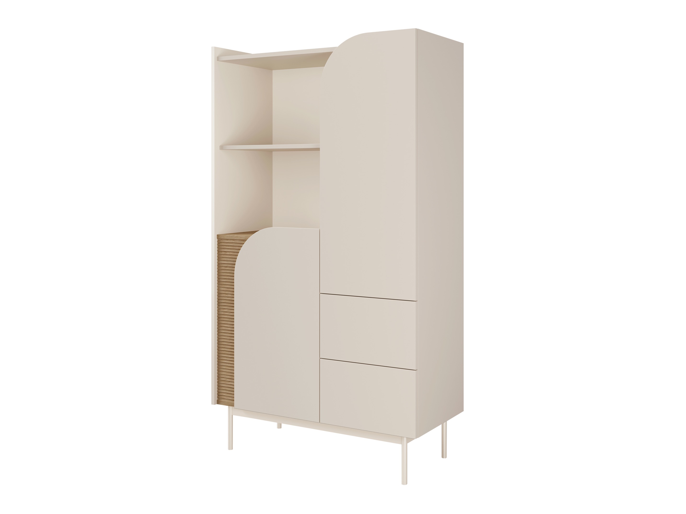 Bókahilla Dunsonu 103 (Beige + Eik)