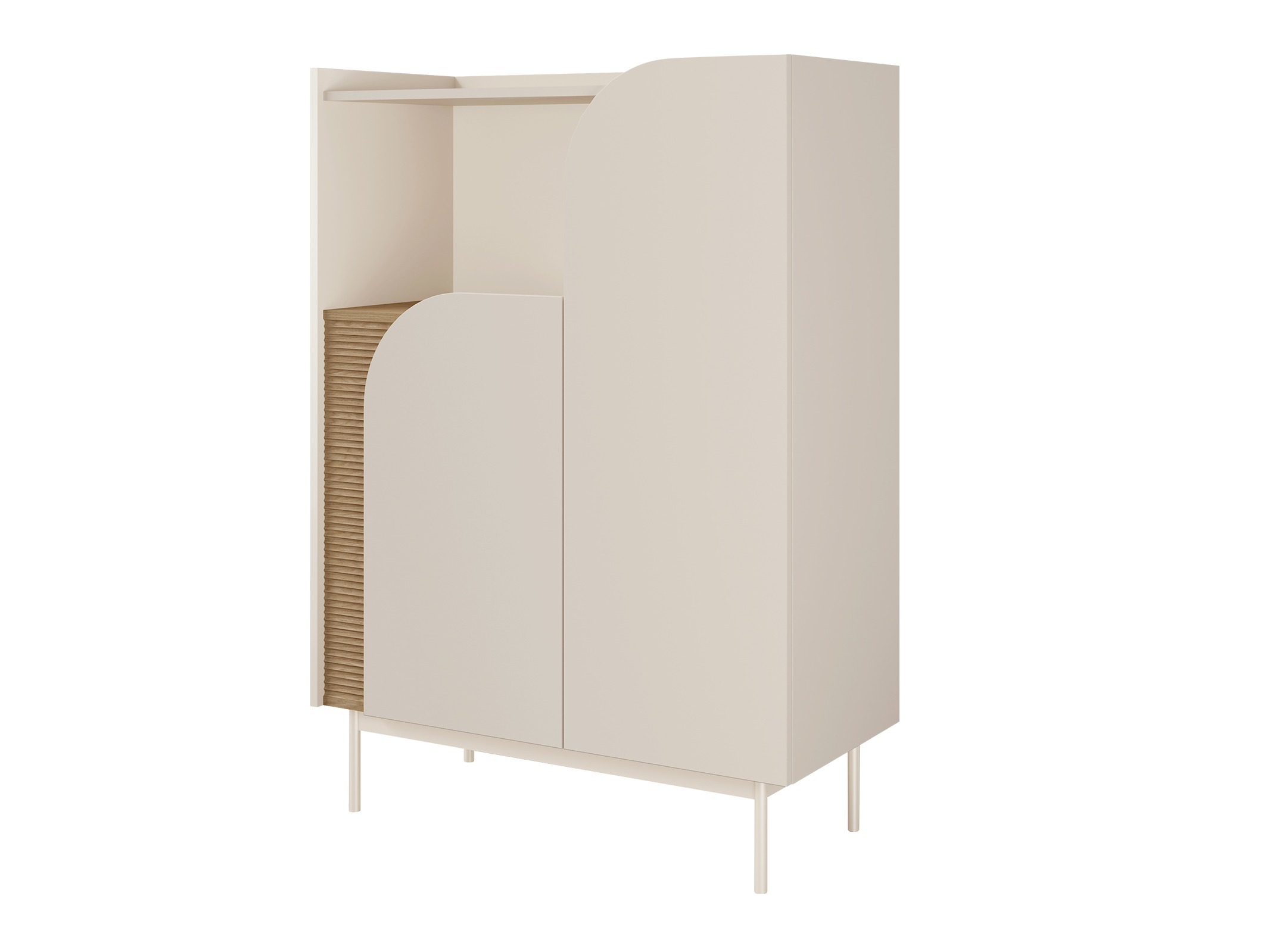 Skenkur Dunsonu 104 (Beige + Eik)