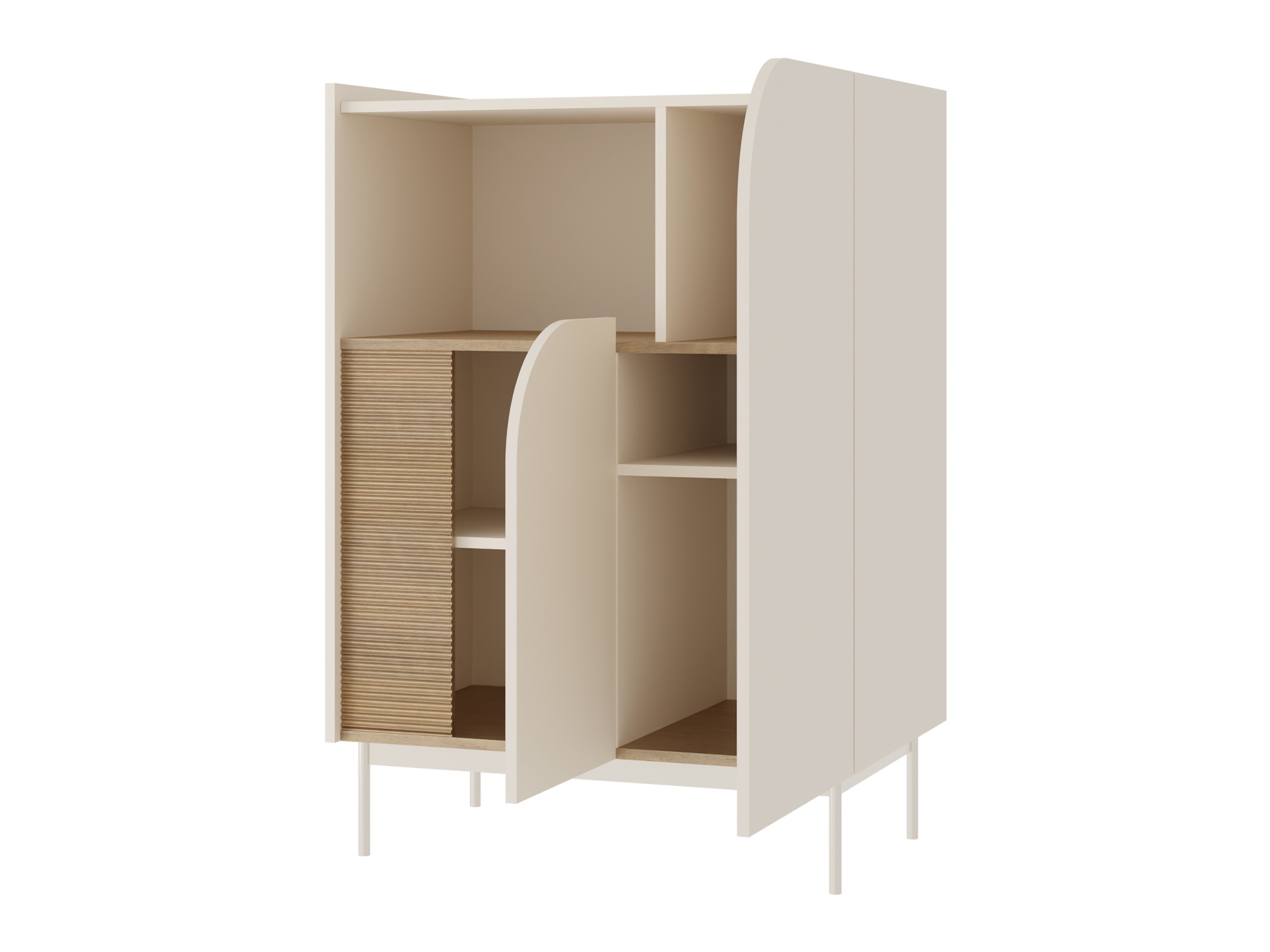 Skenkur Dunsonu 104 (Beige + Eik)